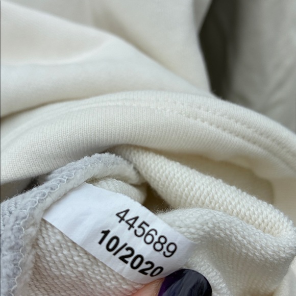 Outdoor Voices Soft Cotton Oversized Hoodie- dove/ bone - Picture 7 of 9